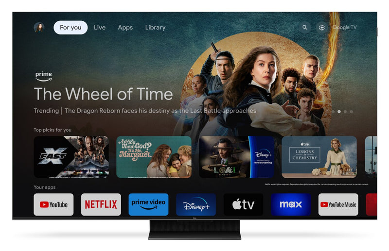 TCL 55\" QLED Mini LED 4K UHD HDR Ultra IMAX Enhanced 120Hz Google Smart TV (55QM751G)