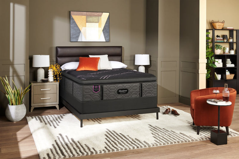 Beautyrest Black Signature Magenta Euro Pillowtop Queen Mattress