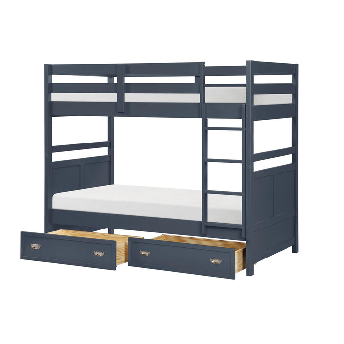 Quinn Trundle Drawers for Bed or Bunk, Set of 2 - Blue