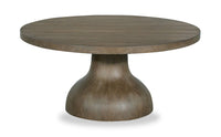 Eldon 38” Modern Round Solid Wood Coffee Table - Porpoise 