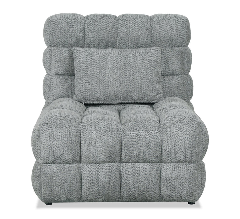 Wave 34.65\" Accent Chair with Massage - Grey