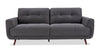 Brook 84\" Fabric Sofa with Tufted Cushions – Charcoal