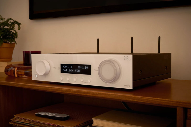 JBL MA710 7.2-Channel 8K AV Receiver - White (JBLMA710WHTAM)