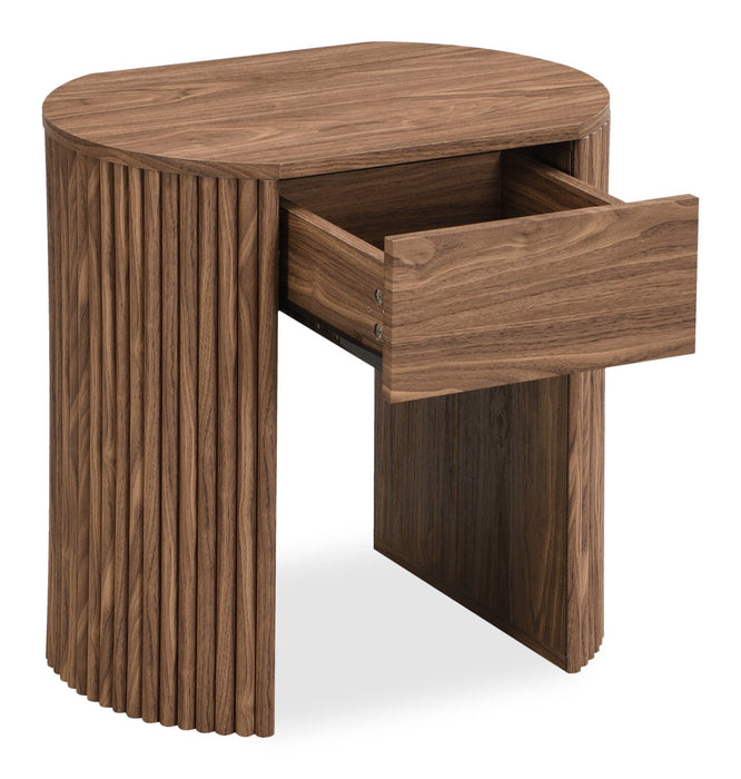 Briggs 21.65\" End Table with Storage - Brown