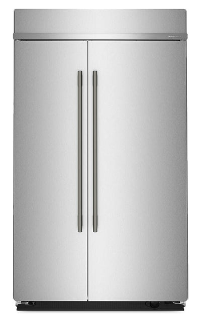 Kitchenaid 48" 29.4 Cu. Ft. Built-In Side-by-Side Refrigerator – Stainless Steel - KBSN748SPS | Réfrigérateur encastré KitchenAid de 29,4 pi3 et de 48 po à compartiments juxtaposés - acier inoxydable - KBSN748SPS