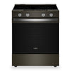 Whirlpool 5.3 Cu. Ft. Electric Range with Air Fry and WipeClean™ Coating - Black Stainless Steel - YWSES7530RV