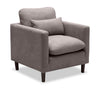 Kortlyn 33\" Linen-Look Fabric Chair - Grey