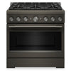 KitchenAid 36\" 5.1 Cu. Ft. Gas Range with No Preheat Air Fry Mode – Black Ore - KFGS936SBE