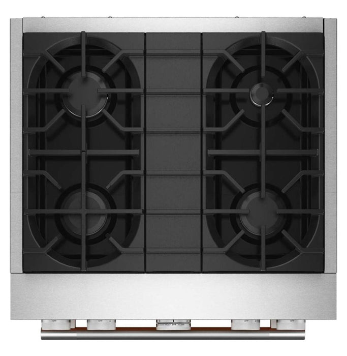 KitchenAid 4.1 Cu. Ft. Dual Fuel Range with No Preheat Air Fry Mode – Scorched Orange - KFDS930SSC