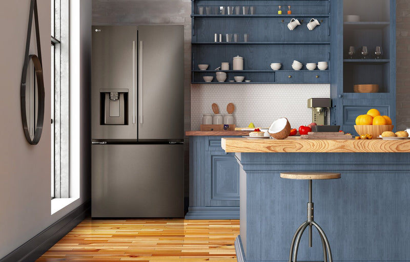 LG 33\" 25 Cu. Ft. 3-Door French Door Refrigerator - PrintProof™ Stainless Steel - LF25H6330D