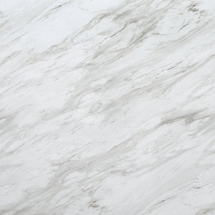 Vega 5pc Dining Set with Table & 4 Chairs, Marble Look, Pedestal Base, 82\"W - Natural & White