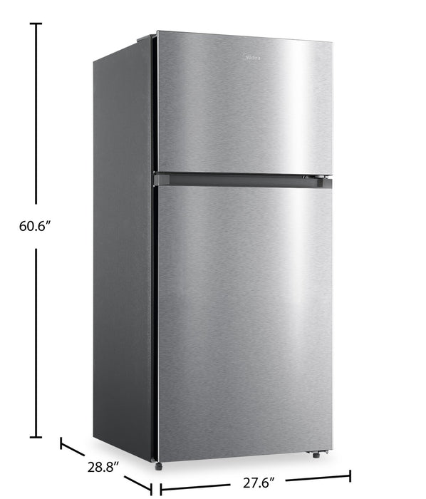 Midea 14 Cu. Ft. Garage Ready Top-Freezer Refrigerator – Stainless Steel - MRT14D2BST
