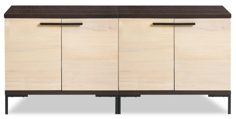 Sonora 2-piece TV Stand with Storage for TVs up to 60\"- Dark Oak