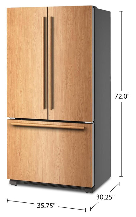KitchenAid 36\" 22 Cu. Ft. French Door Refrigerator – Panel Ready - KRFC136TPA\t
