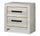 Aspen Bedside 2-Drawer Nightstand, 22"W x 24"H - Grey