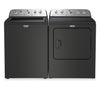 Maytag 5.5 Cu Ft. Top Load Impeller Washer with Pet Pro Option and 7.0 Cu Ft. Gas Dryer – Volcano Black