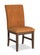 ["Rain Dining Chair with Cushion Fabric Seat & Back – Orange"]