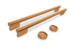 KitchenAid Handle Kit for 30\" Double Wall Oven & Microwave Combo – Bronze – W11774417