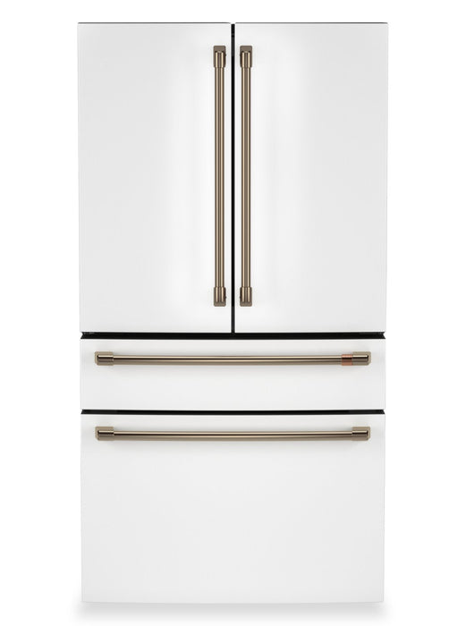 Café 36” 23.2 Cu. Ft. Smart Counter-Depth 4-Door French Door Refrigerator – Matte White - CJE23DP4WW2 
