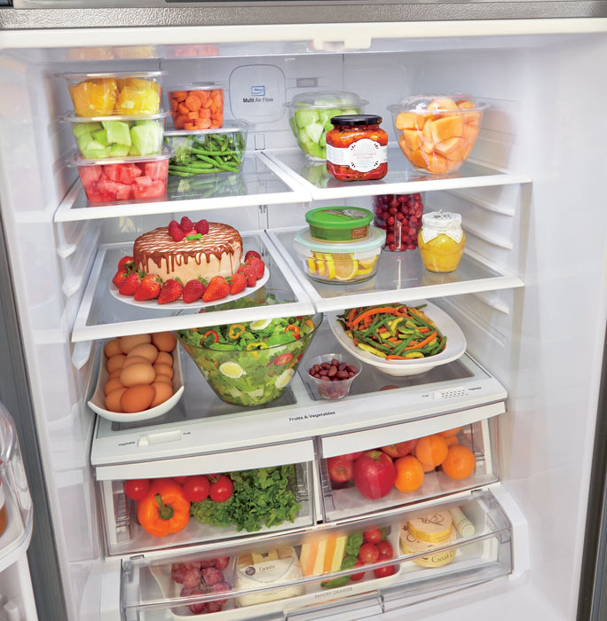 LG 30\" 21.8 Cu. Ft. French Door Standard-Depth Refrigerator - Stainless Steel - LFCS22520S 