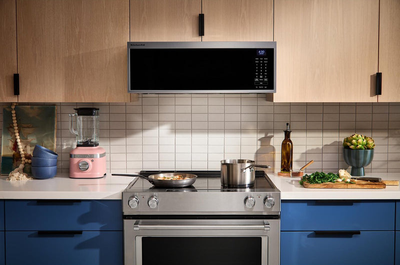 KitchenAid 1.1 Cu. Ft. Smart Low-Profile Over-the-Range Microwave - Stainless Steel - YKMML550RPS