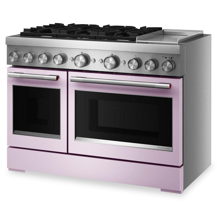 KitchenAid 6.3 Cu. Ft. 6 Burner Dual Fuel Range with Griddle – Wildflower - KFDD948SWF