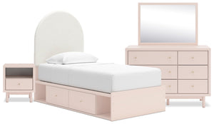 Lola 6-Piece Twin Bedroom Package with Storage Bed