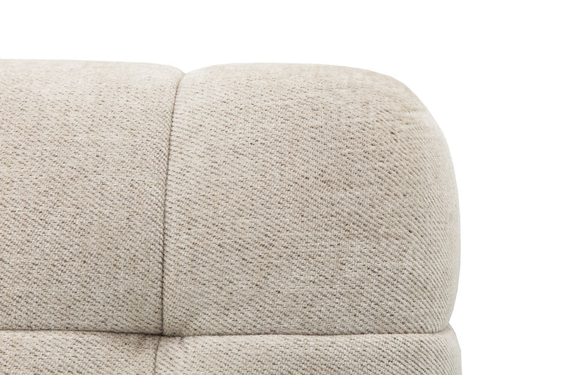 Oaklyn Modular 38.5\" Fabric Corner Chair with Tufted Seat Cushion – Beige