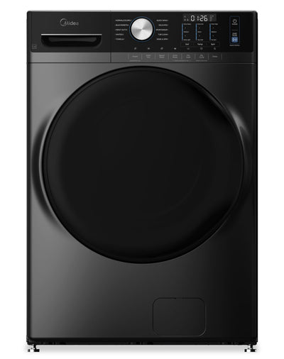 Midea 5.2 Cu. Ft. Front Load Washer with Steam Care – Grey - MLHW52S7AGG | Laveuse Midea à chargement frontal de 5,2 pi³ avec soin à la vapeur – gris – MLHW52S7AGG