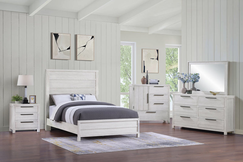 Haven Bedside 3-Drawer Nightstand with USB Port, 26\"W x 28\"H - White