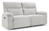 Spencer 80.9\" Chenille Fabric Manual Reclining Sofa - Grey