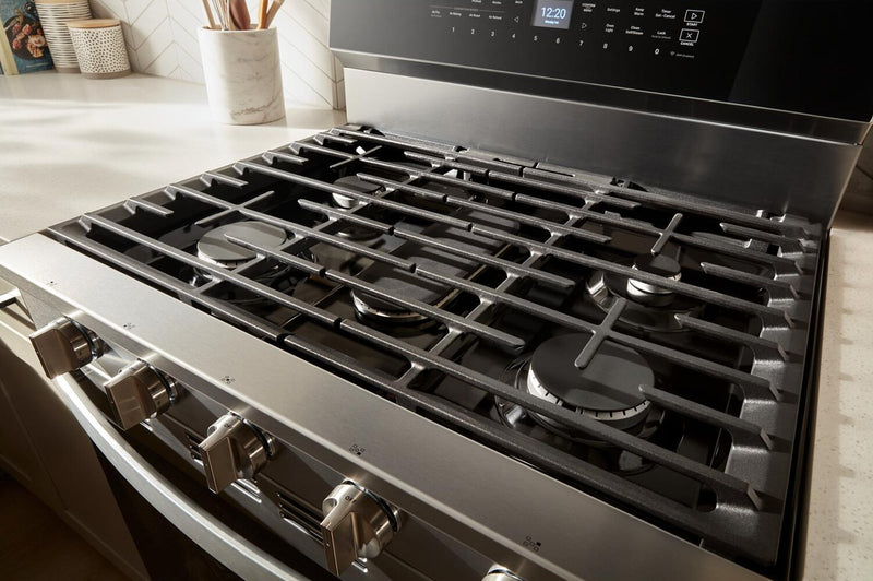 Whirlpool 5 Cu. Ft. Smart Gas Range with Air Fry and Self-Clean - Stainless Steel - WFGS7530RZ