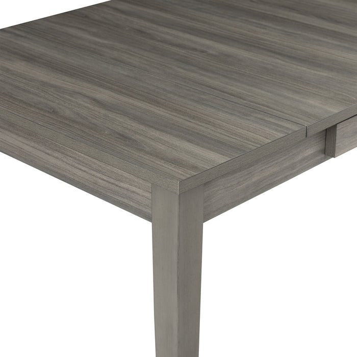 Cove Dining Table with Storage Drawers, Melamine, 66\"W - Grey