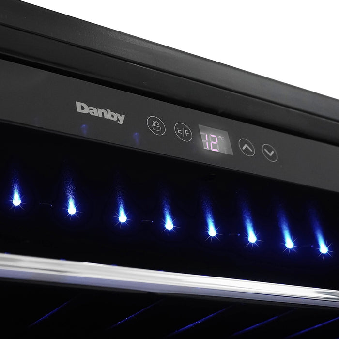 Danby 5.7 Cu. Ft. 60-Bottle Built-In Wine Cooler - Stainless Steel - DWC057A1BSS