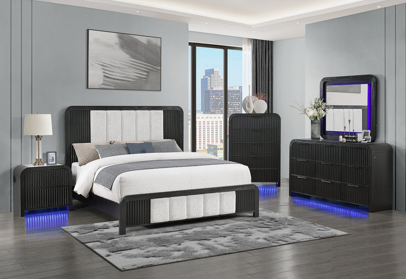 Kaleo Nightstand with Speaker, Built-in Cooler and LED Light