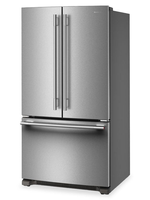 KitchenAid 36\" 25 Cu. Ft. French Door Refrigerator with Internal Water Dispenser - KRFF136SPS