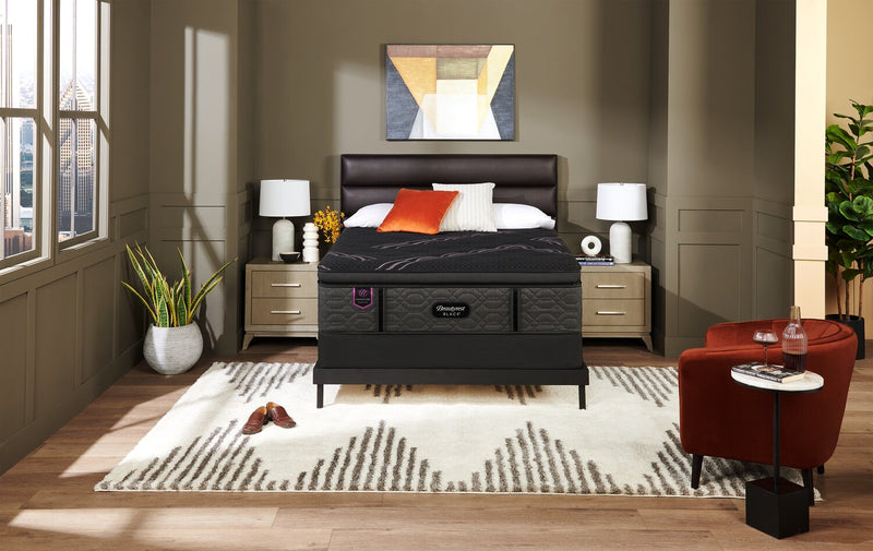 Beautyrest Black Signature Magenta Euro Pillowtop Queen Mattress
