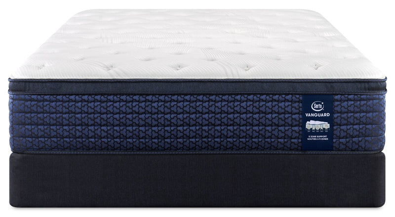 Serta Vanguard Stonebridge Eurotop Medium Queen Mattress Set