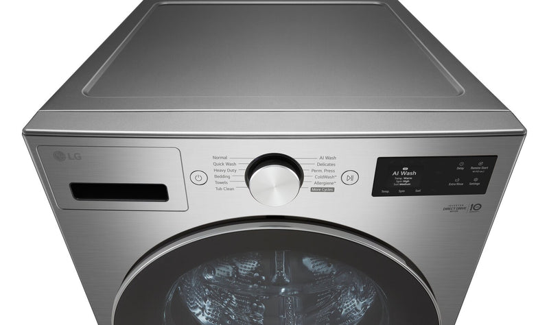 LG 5.8 Cu. Ft. Smart Front-Load High-Efficiency Steam Washer - Graphite Steel - WM5800HVA