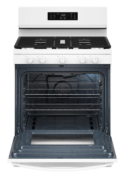 Whirlpool 30\" 5.0 Cu. Ft. Gas Range with Air Cooking – White - WFGS4530SW 