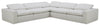 Sky Modular 5-Piece Fabric Power Reclining Sectional with Removable Feather Down Cushions - Nathan Wheat