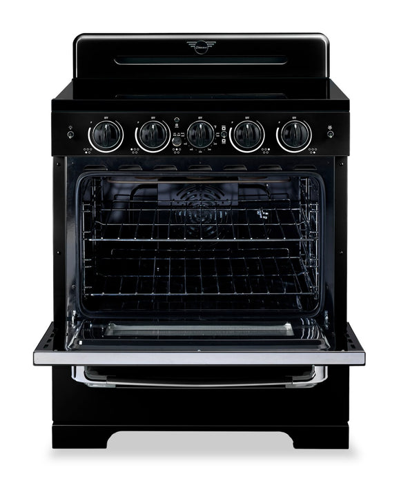 Classic Retro by Unique 30\" 3.9 Cu. Ft. Induction Range - Midnight Black - UNQ-30CR IC B