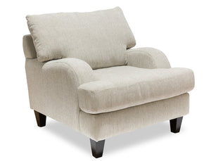 Nofia Chenille Chair - Linen 