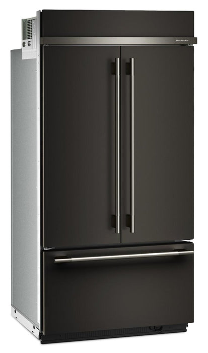 KitchenAid 24.2 Cu. Ft. 42\" French Door Bottom Mount Refrigerator – Black Ore - KBFN542SBE