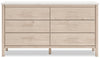 Jolie Bedroom 6-Drawer Dresser, 63.5