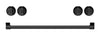 Thor Kitchen Handle and Knob Set for 30” Range in Black - CKA-RE30-BLK