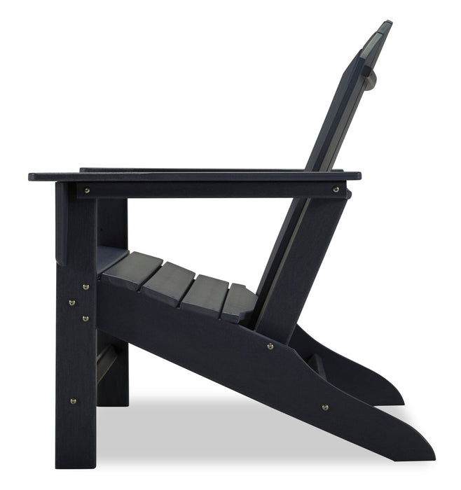 Bask Outdoor Patio Adriondack Chair - High Density Plastic, UV & Weather Resistant - Black