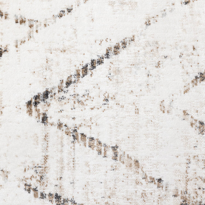 Fresh Washable Cream Geometric Rug - 2'0\" x 6'7\" 