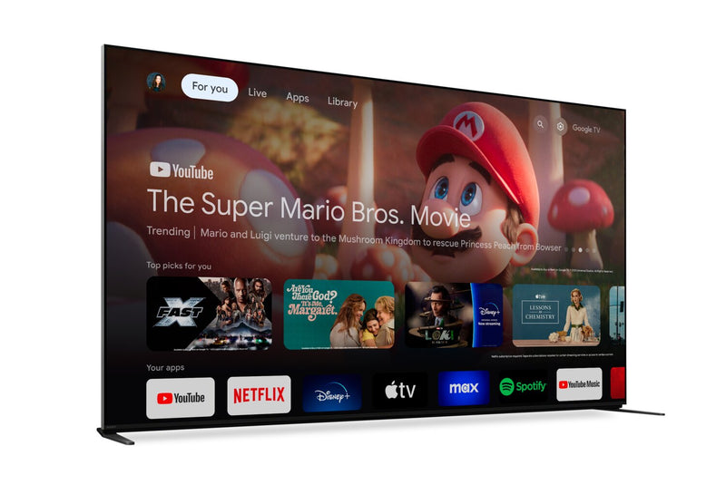 SONY 65\" Bravia 9 QLED Mini-Led 4K HDR10 Dolby Vision® XR Motion Clarity 120Hz Exclusive Features for PlayStation®5 Google Smart TV (K65XR90)