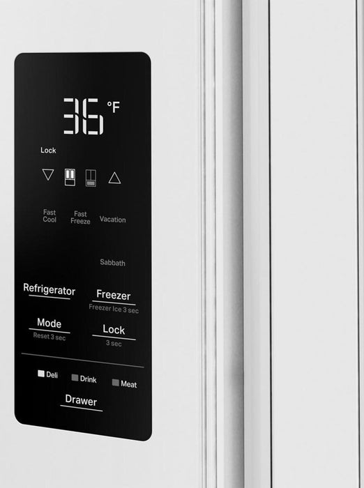 Whirlpool 36\" 29 Cu. Ft. French Door Refrigerator – White - WRMF3636SW